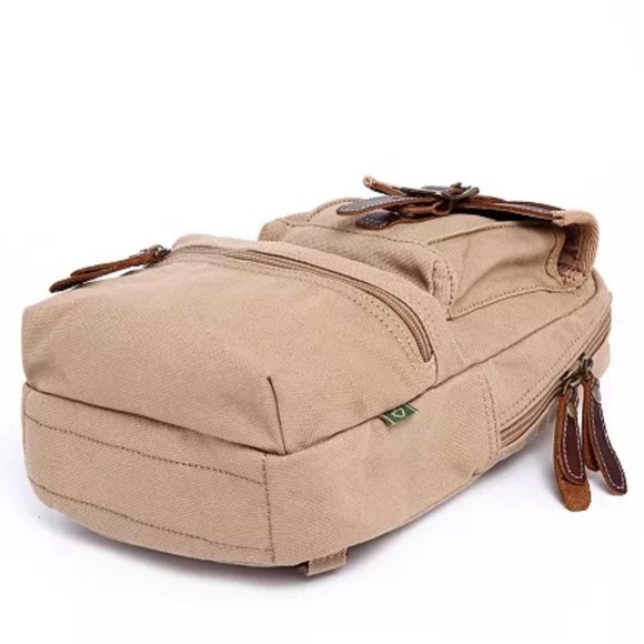 TSD BRAND Turtle Ridge Canvas Sling Bag main image 4